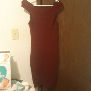 Burgundy Sweater Dress